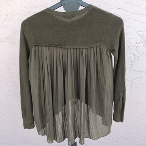 Louise Orop sheer back cardigan